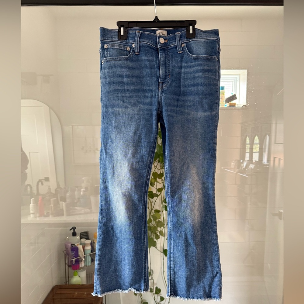 J. Crew Billie Bootcut Crop Jean
